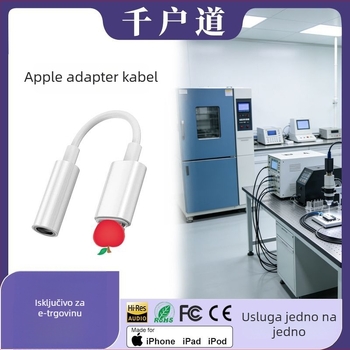 Adapter za slušalice i audio pretvarač, 2-u-1 dizajn, za seriju iPhone 7–14