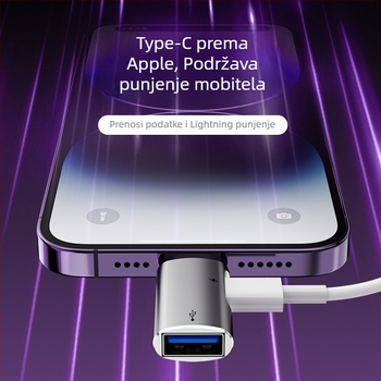 SYRUI SY-154 Lightning to USB OTG 2-u-1 adapter za iPhone 14