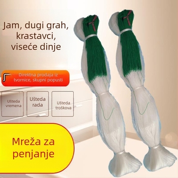 Mreža za penjanje biljaka od PE, bijela, duljina 100–200 m, širina 1,5–8 m, za vrt, Jieteng Huinong
