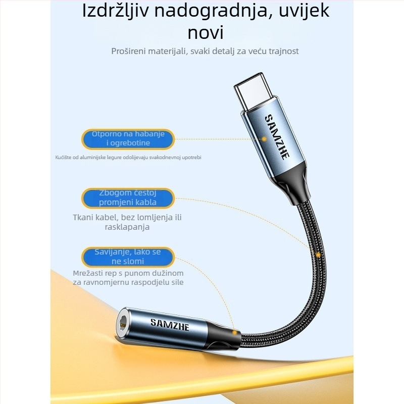 Samzhe TY101 USB-C DAC adapter za slušalice s 3,5 mm priključkom