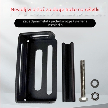 Nevidljivi držač za automobilsku rešetku za fiksiranje projektora — željezni srednji mrežasti držač, pogodan za automobile i kamione