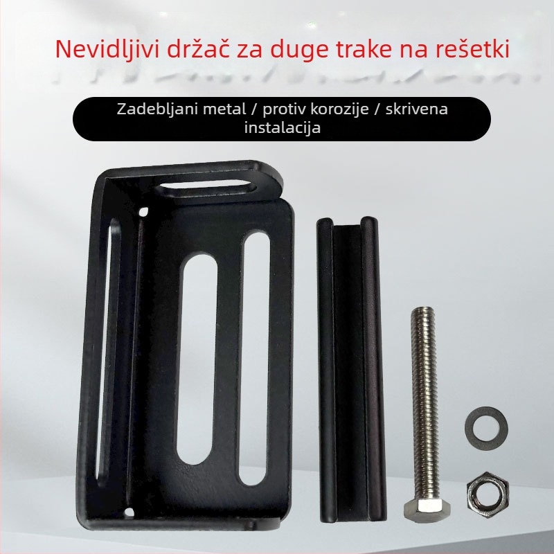 Nevidljivi držač za automobilsku rešetku za fiksiranje projektora — željezni srednji mrežasti držač, pogodan za automobile i kamione