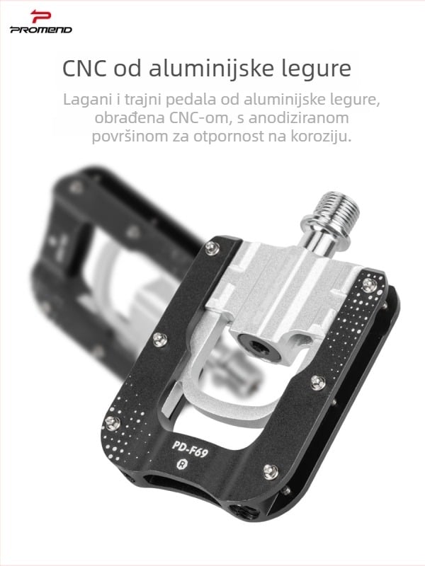 PROMEND PD-F69 Sklopni pedal – aluminijska legura, protuklizni, za sklopive bicikle