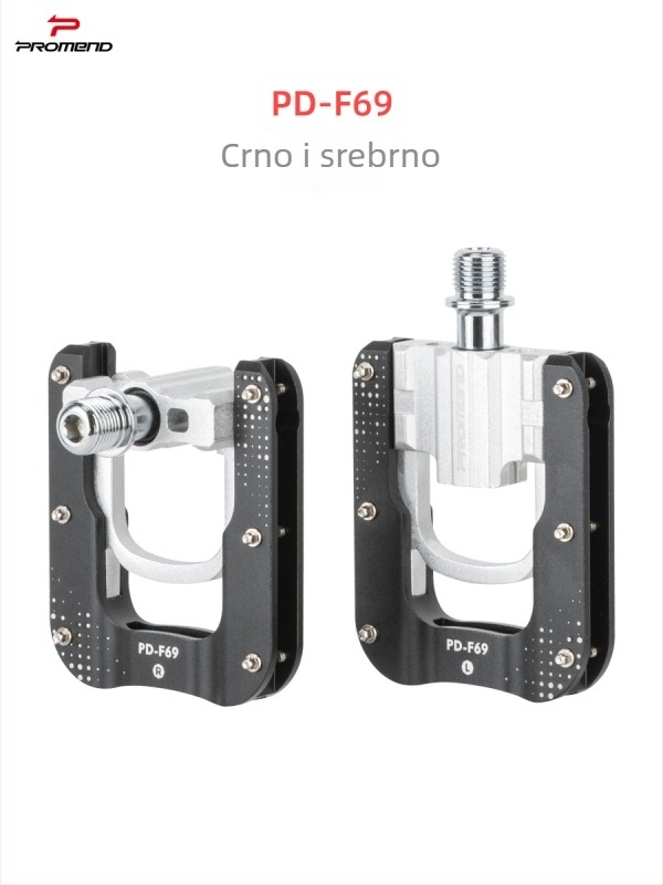 PROMEND PD-F69 Sklopni pedal – aluminijska legura, protuklizni, za sklopive bicikle