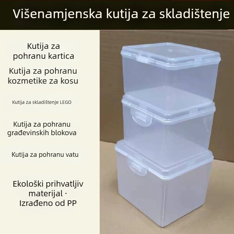 Kutija za pakiranje čelne lampe, PP plastika, 1 L kapacitet, moderni minimalistički dizajn