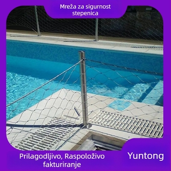 Nehrđajuća čelična mreža za ograde stepenica i mosta – zaštita od pada