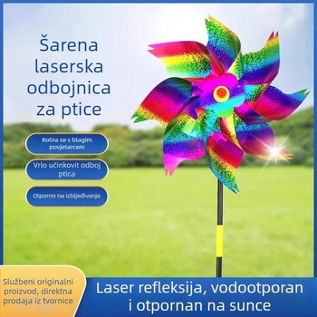 Vjetroturbina za odbranu ptica - PET materijal, Brend: Friendly, Šifra proizvoda Bird repellent windmill, Uvoz: Ne