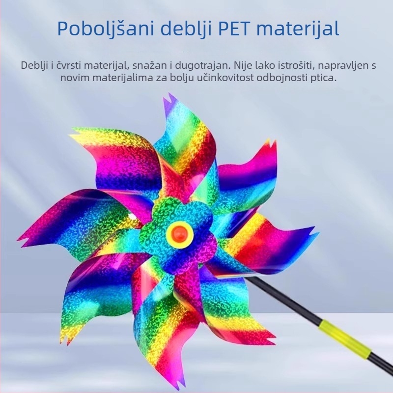Vjetroturbina za odbranu ptica - PET materijal, Brend: Friendly, Šifra proizvoda Bird repellent windmill, Uvoz: Ne