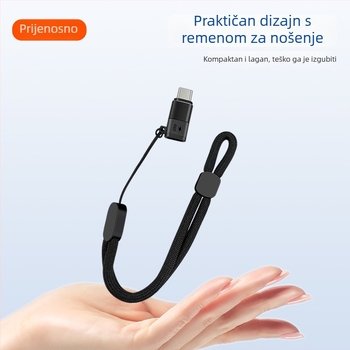 OTG Type-C adapter za mobitele i tablete s punjenjem, višenamjenski bežični mikrofon – Digital Fox