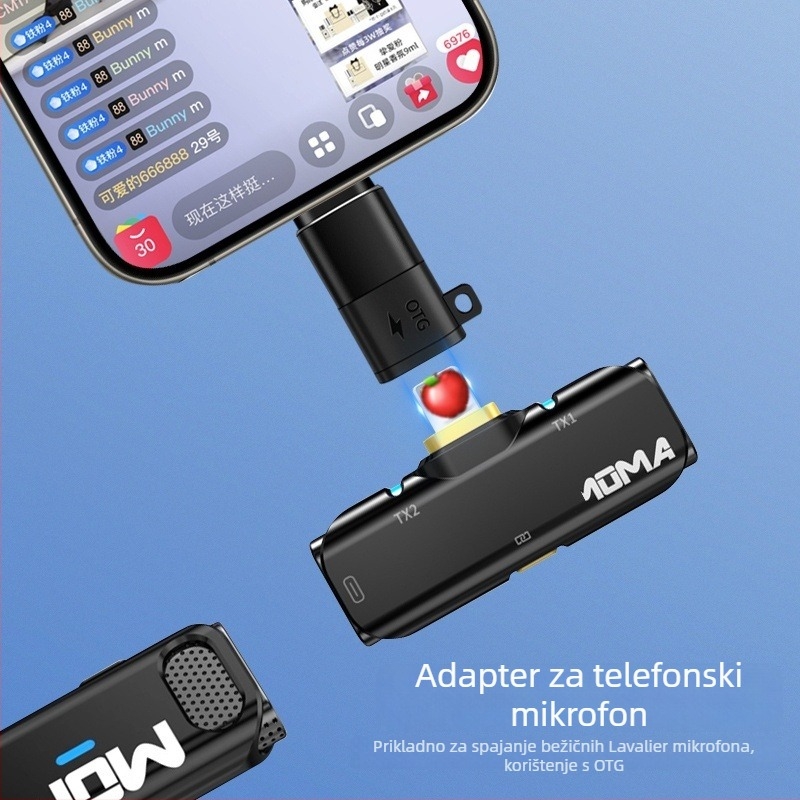 OTG Type-C adapter za mobitele i tablete s punjenjem, višenamjenski bežični mikrofon – Digital Fox