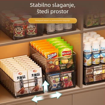 Prozirna akrilna kutija za stolno skladištenje, pravokutna plastična kutija za pohranu