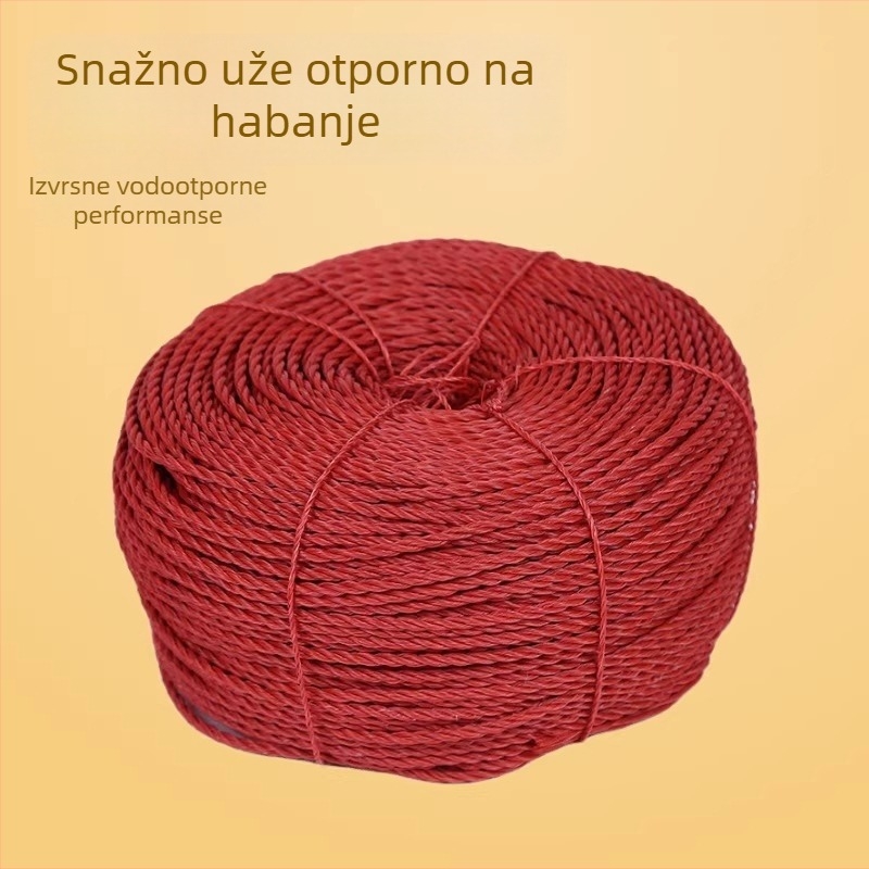 PE užad s tri nitima za pričvršćivanje tereta, ribarske mreže i brodsku upotrebu