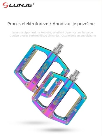 Lunje T002 pedala za planinske i cestovne bicikle, 6061 aluminijska legura, sustav ležajeva