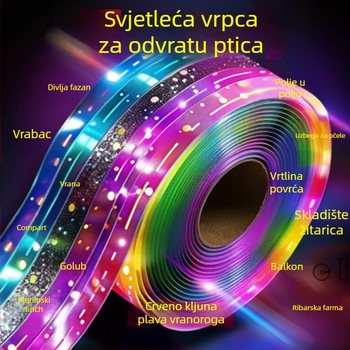 Traka za odbijanje ptica s reflektirajućom trakom, opće namjene, bez marke