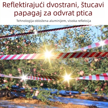 Traka za odbijanje ptica s reflektirajućom trakom, opće namjene, bez marke