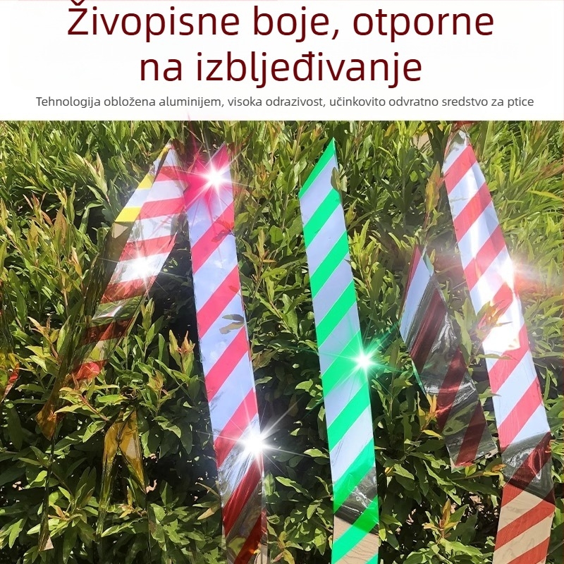 Traka za odbijanje ptica s reflektirajućom trakom, opće namjene, bez marke