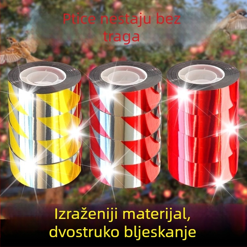 Traka za odbijanje ptica s reflektirajućom trakom, opće namjene, bez marke