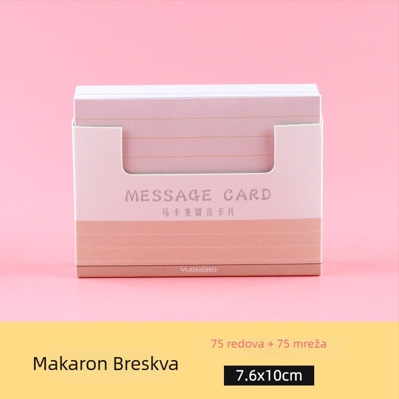 Moon Heng macaroon ljepljivi papir za bilješke, 150 listova, dispenser stil, pokrov materijal: papir, stil: papirnate cigle, težina oko 133,6 g
