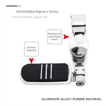 Prednja pedala za Harley seriju | Aluminijski spoj, Elektroplatinirani završni sloj, Brend JH