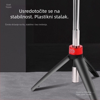 Selfie štap tripod – nehrđajući čelik, 360° rotacija, Bluetooth daljinski, stabilizacija slike, univerzalni držač