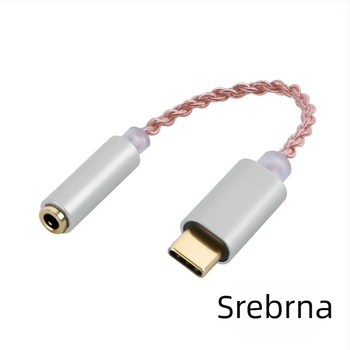 Kinmax BA02_R2 Type-C na DAC digitalni audio dekoder i pojačalo za slušalice, adapter, 32-bit 384 kHz, vanjski DAC ALC5686