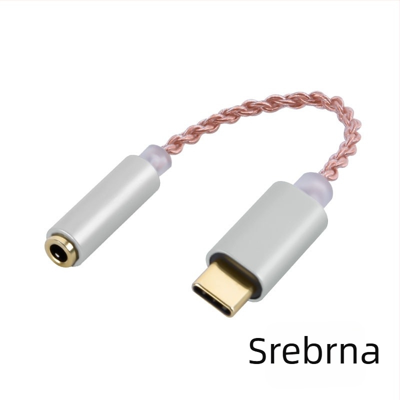 Kinmax BA02_R2 Type-C na DAC digitalni audio dekoder i pojačalo za slušalice, adapter, 32-bit 384 kHz, vanjski DAC ALC5686