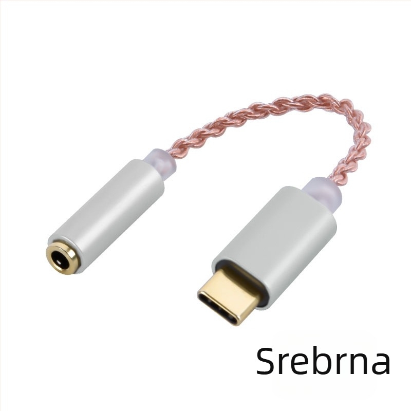 Kinmax BA02_R2 Type-C na DAC digitalni audio dekoder i pojačalo za slušalice, adapter, 32-bit 384 kHz, vanjski DAC ALC5686