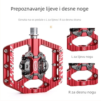 ROCES Pedale za planinski bicikl – dvostruko zaključavanje, aluminijska legura, ležajevi