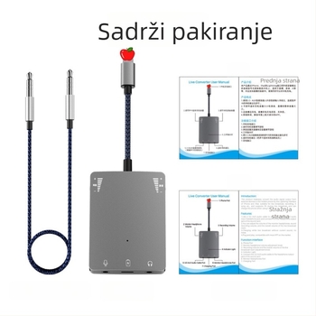 Live Broadcast No. 1 pretvarač zvučne kartice za Apple i Huawei telefone