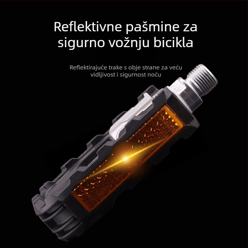 Sklopivi pedali za bicikl – Model K502F, Marka GINEYEA, Materijal: aluminijska legura + inženjerski plast, Kompatibilno s Xiaobu, Daxing i Fengxing sklopivim biciklima