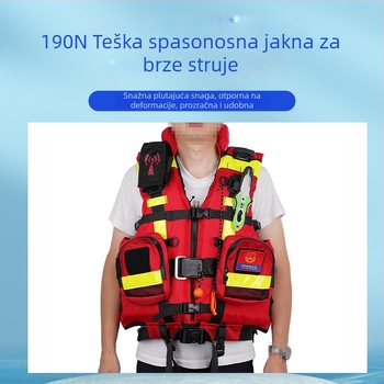 Prsluk za spašavanje 190N za vodne spašavanje, čvrsta konstrukcija