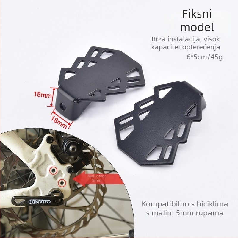 Pedal za stražnji sjedalo bicikla – univerzalni sklopivi pedali za djecu, MTB i električni bicikl, model 281, od nehrđajućeg čelika, licencirano privatno označavanje