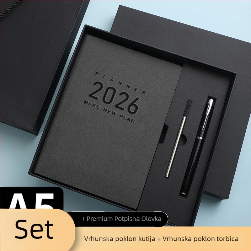 Bilježnica s koricom od ovčje kože, šivano povezivanje, papir 80 g/m², 300–400 stranica, stil 33261249069