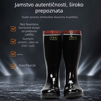 Flying Crane visoke sigurnosne čizme s čeličnim prstom, prirodni kaučuk i pamuk podstava, zaštita od udara, za podzemnu rudarsku, protuklizne, izdržljive