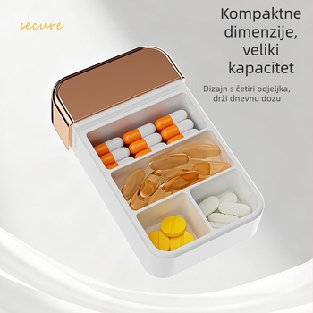 RC-006 kutija za tablete, ABS, dizajn ladice, prijenosna, kapacitet 50 ml
