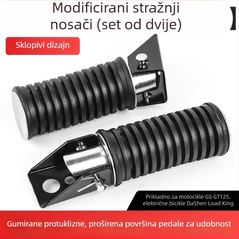GS125 Prednji i stražnji pedali – Željezni nosači pedala, komplet