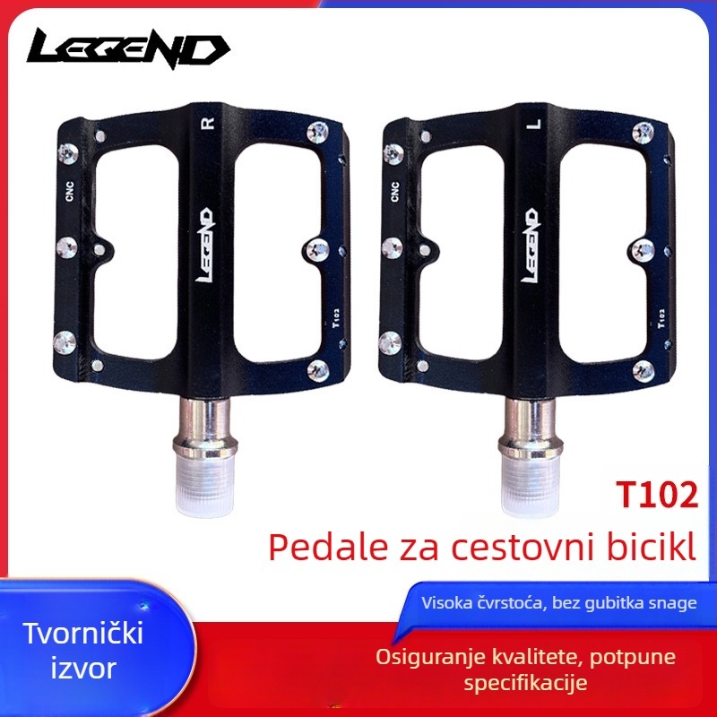 Legend T102 cestni pedali, aluminijska legura, CNC obrada, ultra lagani