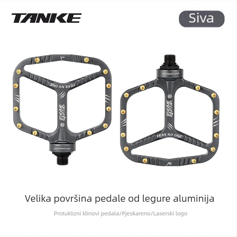 Tanke Carbon pedale za planinski bicikl, ultralakih legura aluminija, antislip s bodljama, vodootporne i otporne na habanje, univerzalne pedale