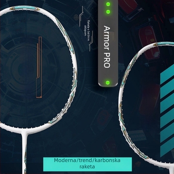 Guangyu 4U badminton reketa – okvir od karbonskih vlakana, težina 80–84 g, držač G4, direktni udarac