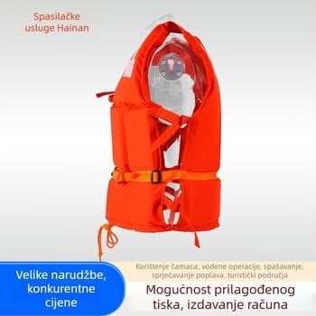Spasiteljski prsluk za morski posao s Oxford platnom, marka Hna, model Flood Emergency Detection Clothing, podrška prilagodbi, izvješće o ispitivanju