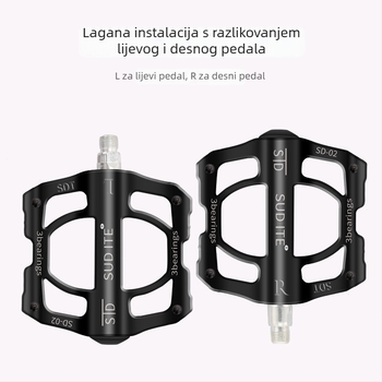 Sudith SDT-15 aluminijski biciklistički pedali, protuklizni, za planinske i cestovne bicikle