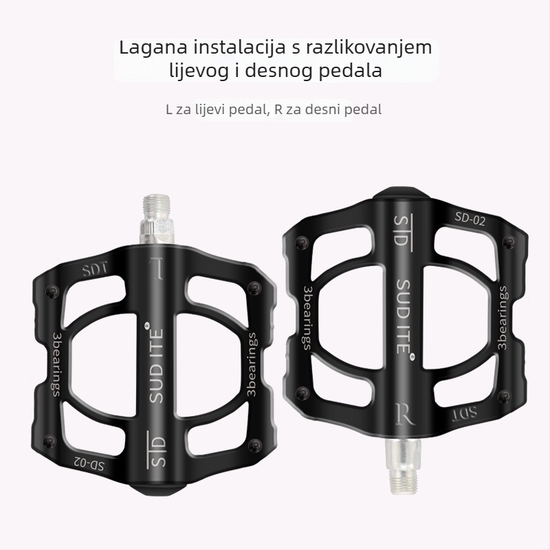 Sudith SDT-15 aluminijski biciklistički pedali, protuklizni, za planinske i cestovne bicikle