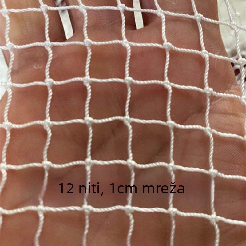 Bijela najlonska mreža za ribolov i uzgoj riba, mreža za podizanje i mreža za vješanje fotografija
