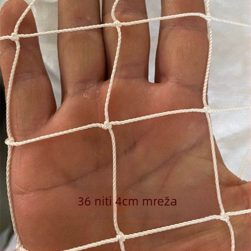 Bijela najlonska mreža za ribolov i uzgoj riba, mreža za podizanje i mreža za vješanje fotografija