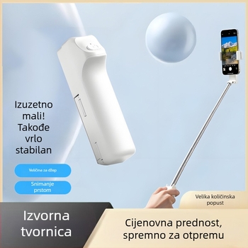 Mini Bluetooth selfie štapić s 360° rotacijom, daljinski upravljač uključen, ABS materijal, IBIS kompatibilan