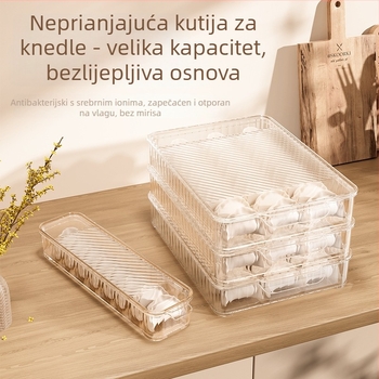 PET kutija za knedle – moderni minimalistički stil, skladištenje u zamrzivaču i hladnjaku