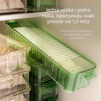 PET kutija za knedle – moderni minimalistički stil, skladištenje u zamrzivaču i hladnjaku