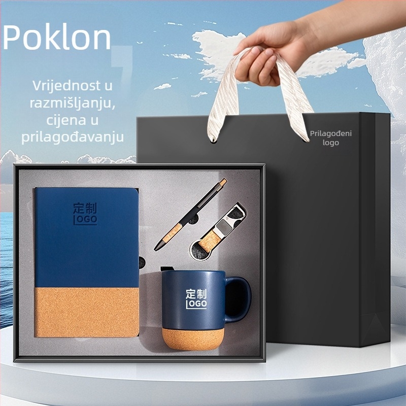Bilježnica s umjetnom kožom, šivano povez, Dowling papir, 100–200 stranica, brend 886