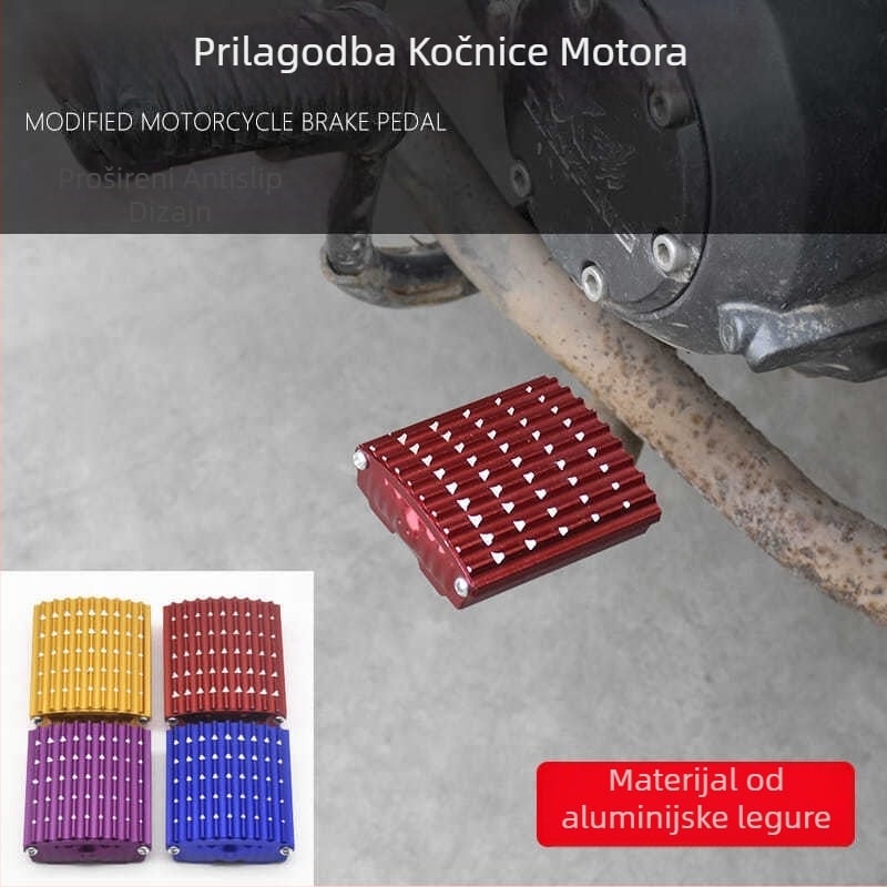 Motocikl prednji kočioni pedal, aluminijska legura, pečeni premaz, Mojielong