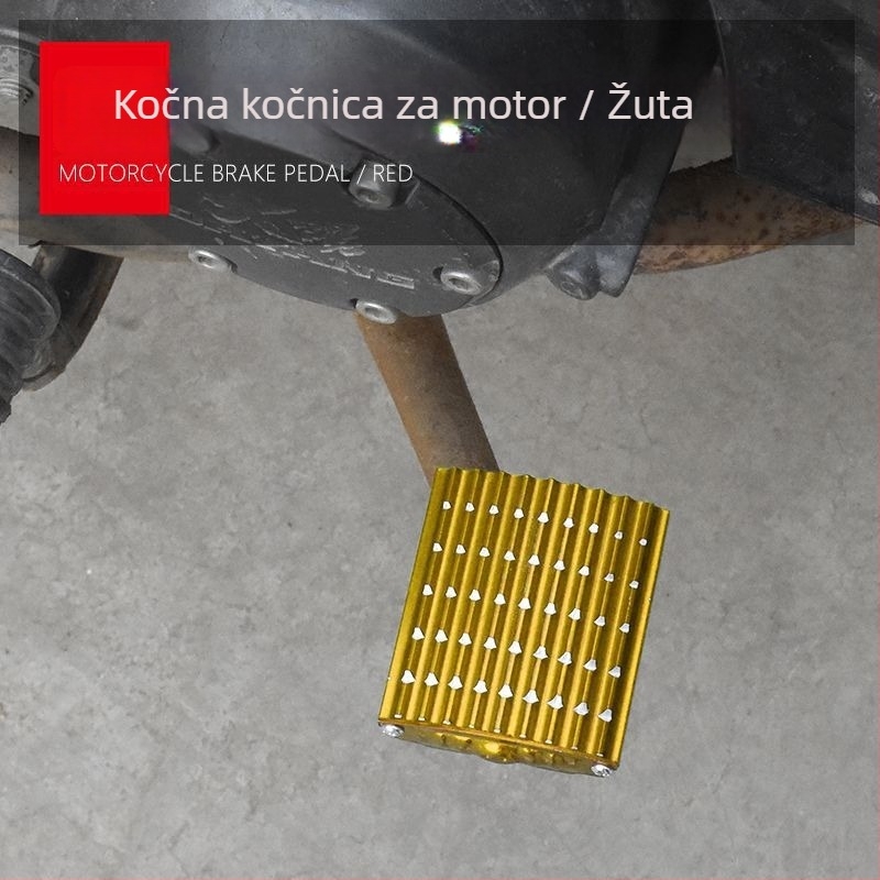 Motocikl prednji kočioni pedal, aluminijska legura, pečeni premaz, Mojielong